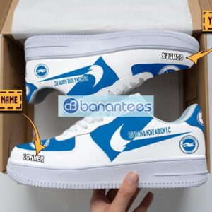 Brighton & Hove Albion F.C Air Force Shoes Custom Name Gift For Fans AF1 Sneakers Product Photo 1