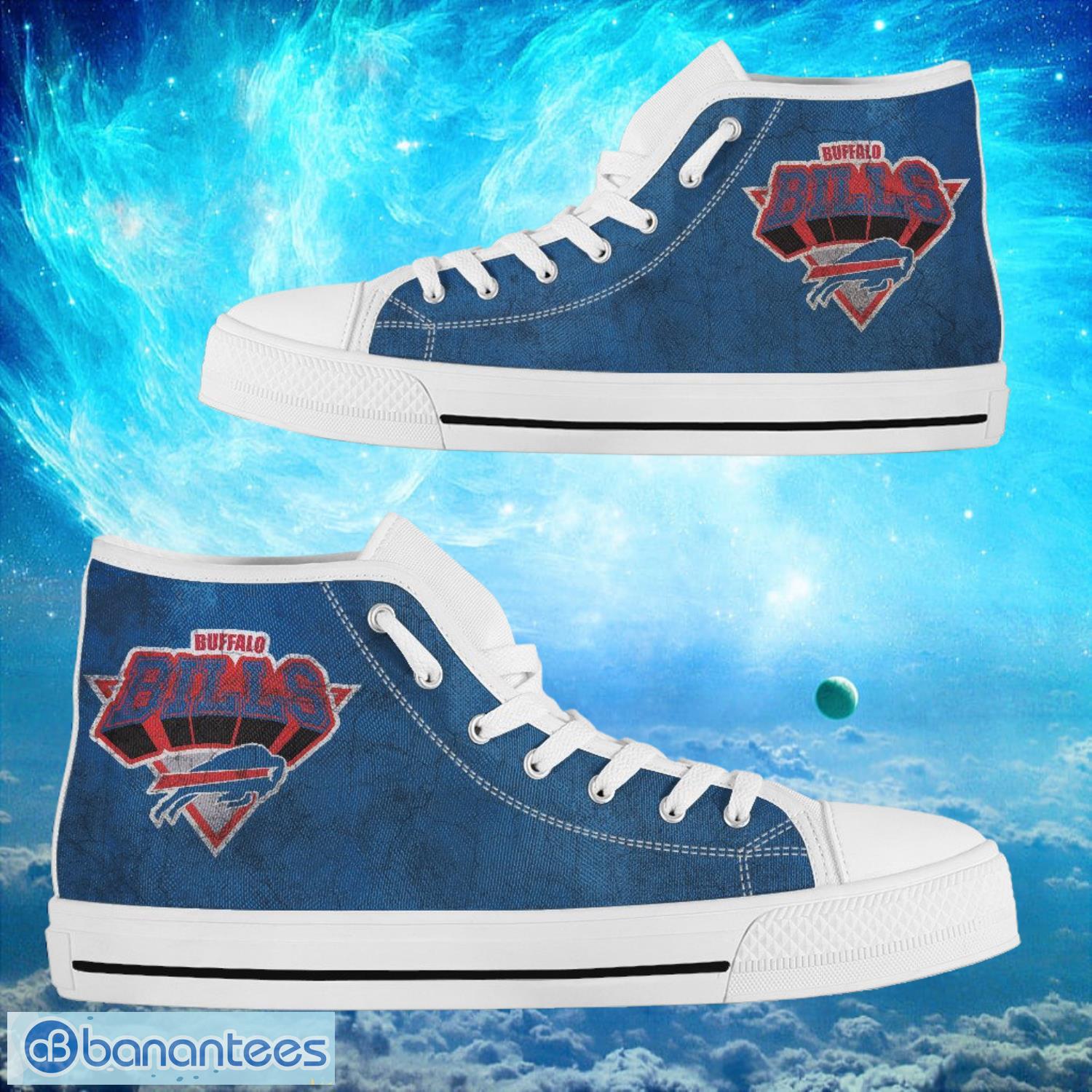 buffalo bills custom simple logo high top shoes 1 image Buffalo Bills Custom Simple Logo High Top Shoes Product Photo 2