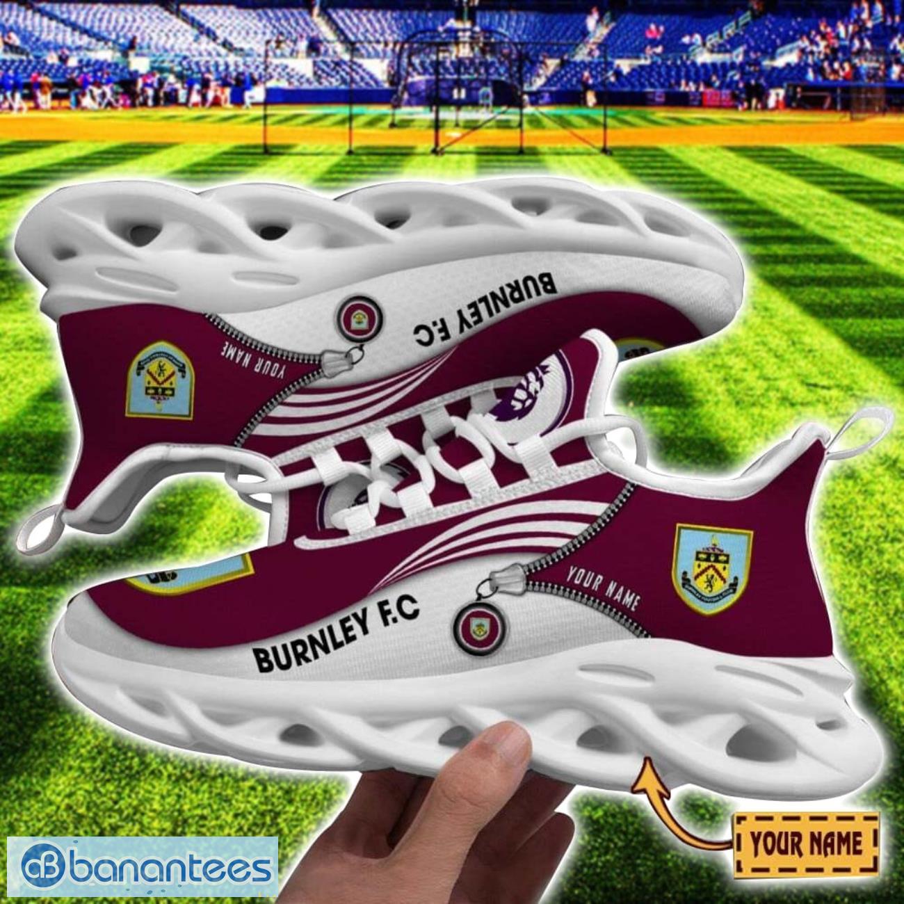 burnley fc max soul shoes personalized name sneakers for fans image Burnley F.C Max Soul Shoes Personalized Name Sneakers For Fans Product Photo 1