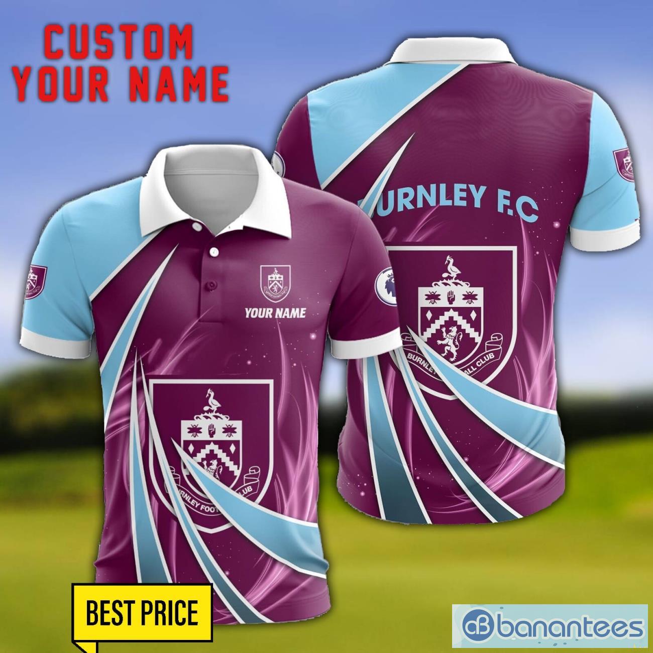 burnley fc personalized name 3d polo shirt gift for sport golf lover image Burnley F.C Personalized Name 3D Polo Shirt Gift For Sport Golf Lover Product Photo 1