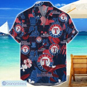 Texas Rangers Hawaiian Shirt Father’s Day Gift For Dad Grandpa MLB Team Product Photo 1