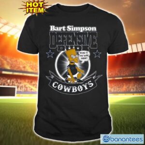 NFL Dallas Cowboys Bart Simpson Defensive Dude T Shirt For Fans Product Photo 1