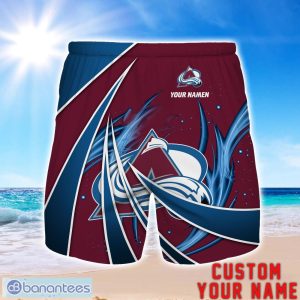 Colorado Avalanche Personalized Name 3D Beach Short Summer Gift Ideas Product Photo 1