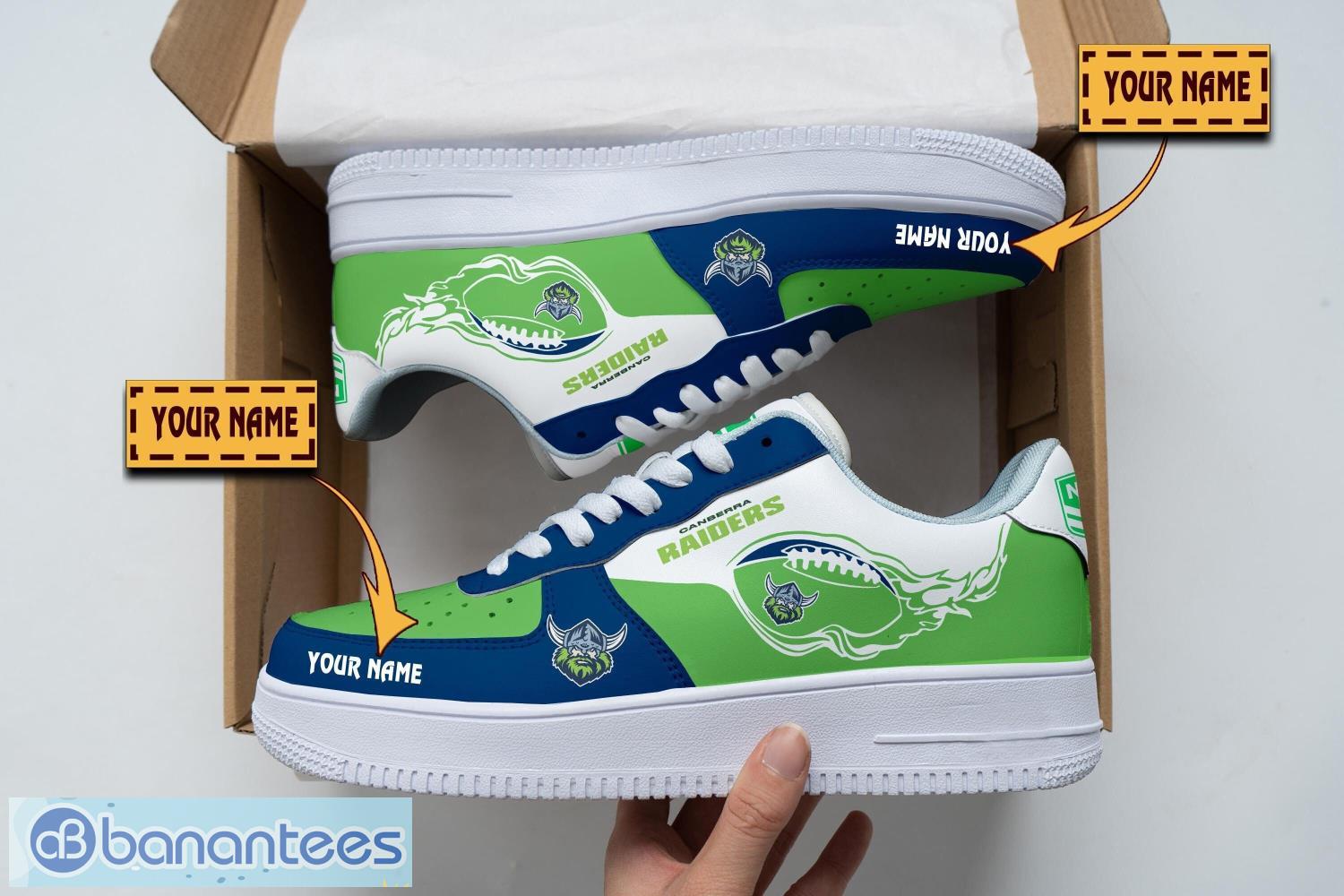canberra raiders air force shoes custom name men women gift af1 shoes image Canberra Raiders Air Force Shoes Custom Name Men Women Gift AF1 Shoes Product Photo 1