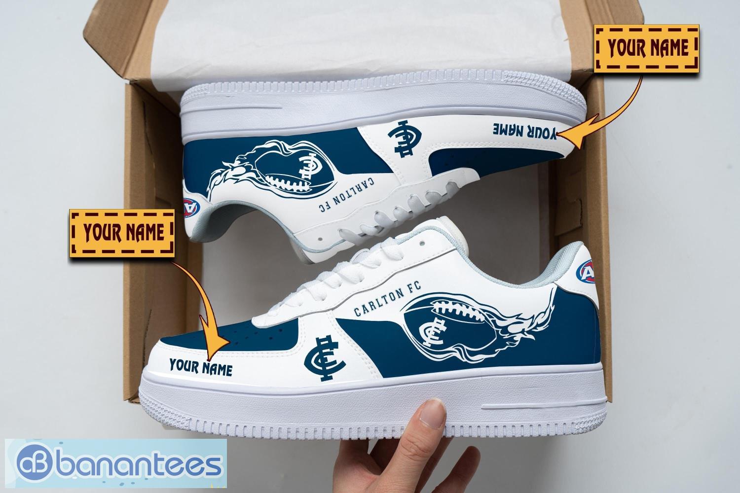 carlton football club air force shoes custom name men women gift af1 shoes image Carlton Football Club Air Force Shoes Custom Name Men Women Gift AF1 Shoes Product Photo 1