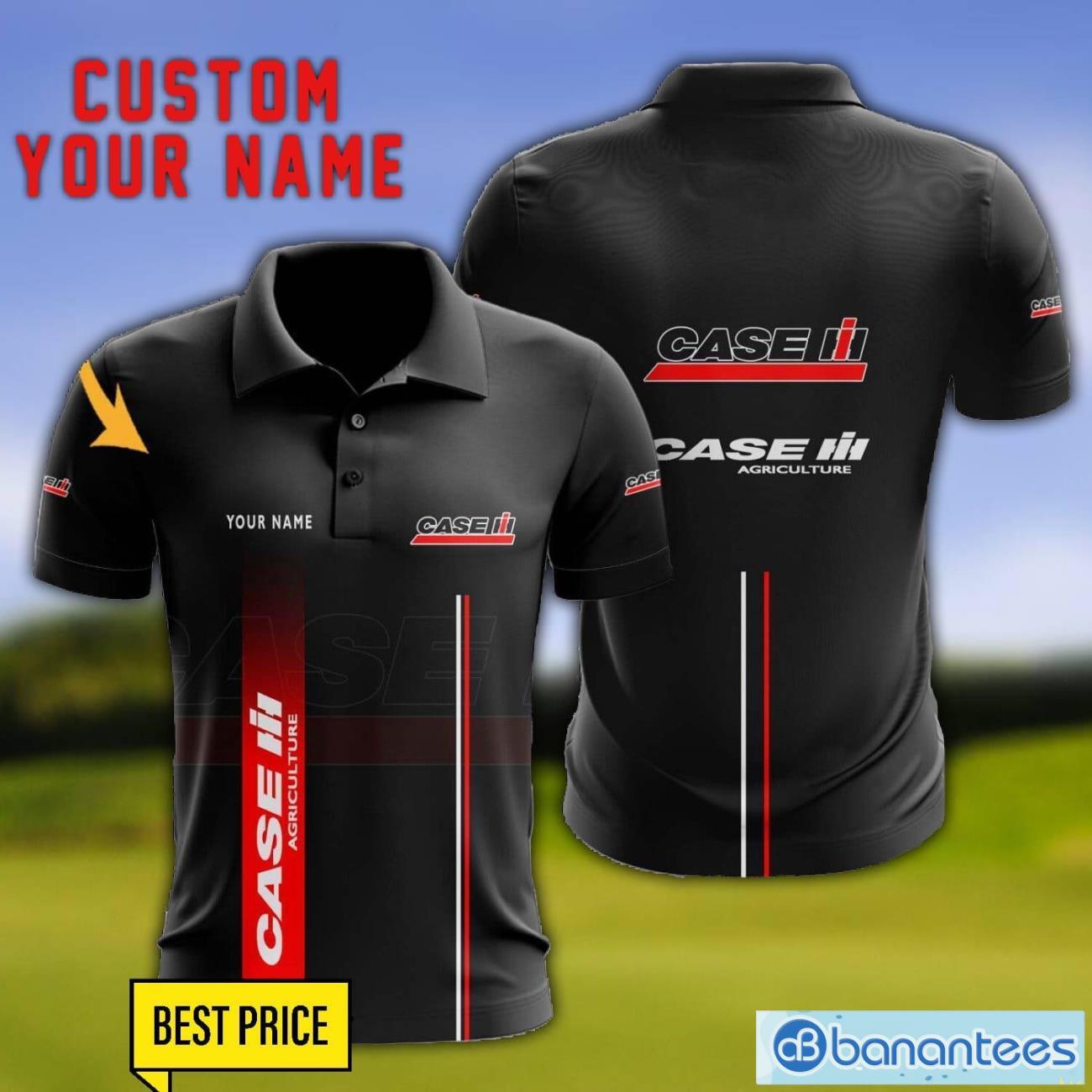 case ih 3d polo shirt personalized name for fans black polo shirt image Case IH 3D Polo Shirt Personalized Name For Fans Black Polo Shirt Product Photo 1