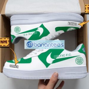 Celtic F.C. Air Force Shoes Custom Name Gift For Fans AF1 Sneakers Product Photo 1