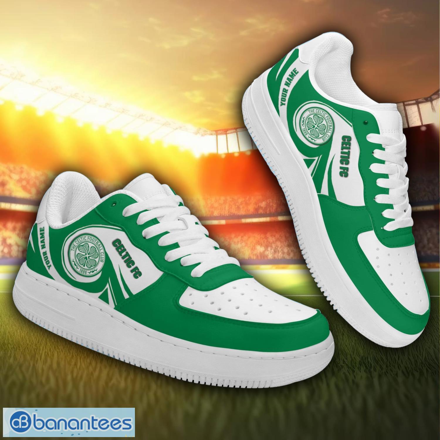 celtic sp new air force sneakers personalized name gift ideas for fans image Celtic SP New Air Force Sneakers Personalized Name Gift Ideas For Fans Product Photo 1