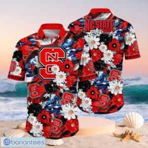 NCAA NC State Wolfpack Design Logo Gift For Fan Independence Day Hawaii Shirt Full Over Print Product Photo 1