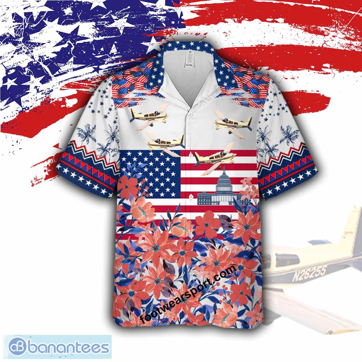 Cheetah AA-5 AA5 Liberty, US Capitol Aircraft Hawaiian Shirt - Cheetah AA-5 AA5 Aircraft Veteran Hawaiian Shirt Photo 1