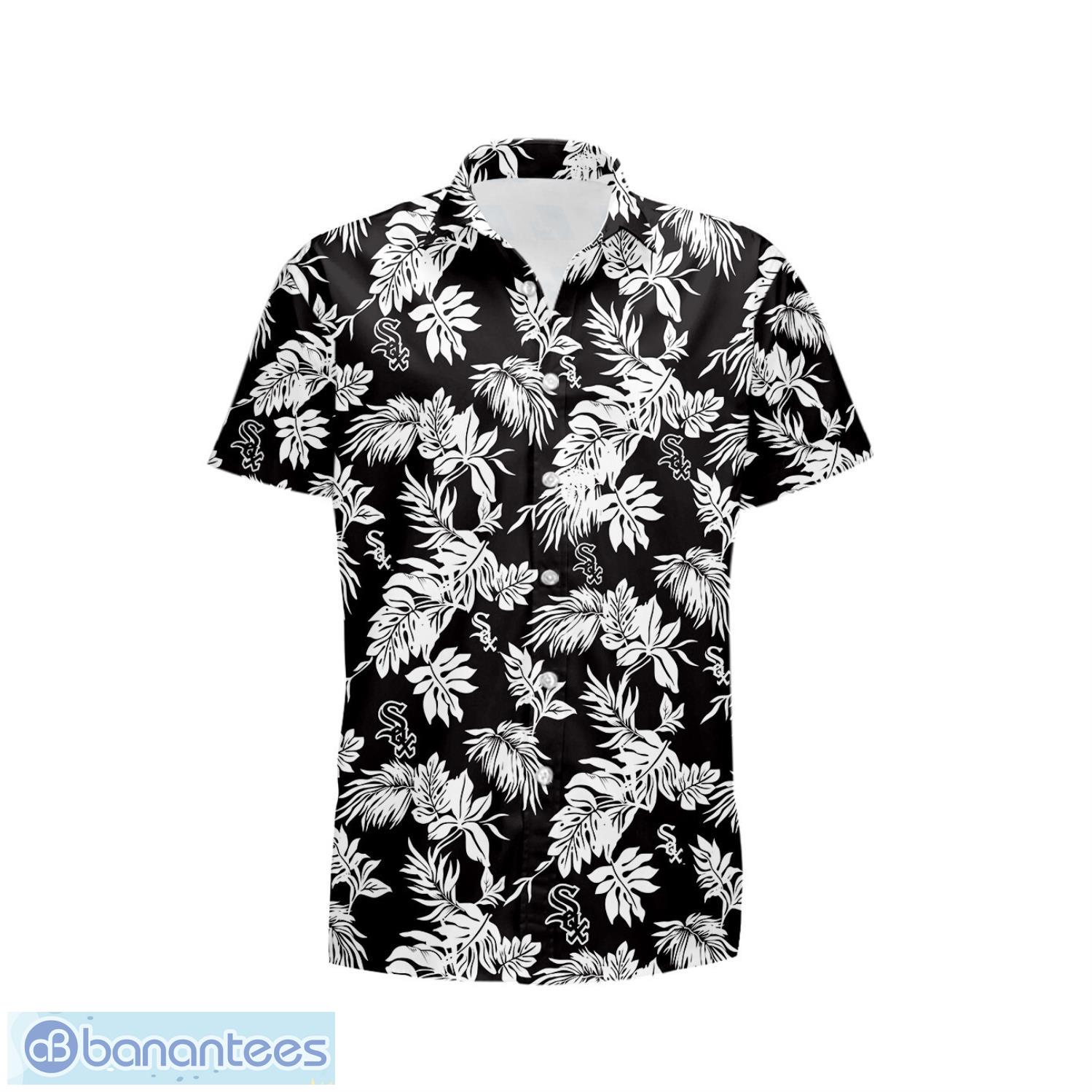 chicago white sox tropical leaf 3d printed aloha hawaiian shirt 1 image Chicago White Sox Tropical Leaf 3D Printed Aloha Hawaiian Shirt Product Photo 2
