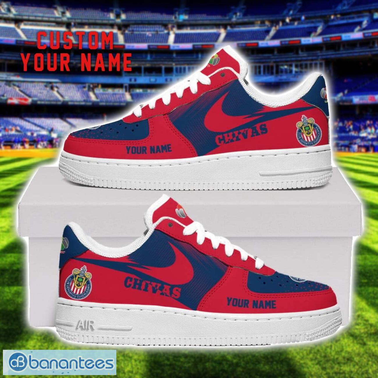 chivas de guadalajara air force shoes sneakers for men women gift custom name image Chivas de Guadalajara Air Force Shoes Sneakers For Men Women Gift Custom Name Product Photo 1
