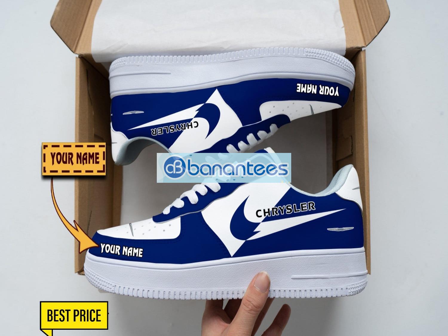 chrysler air force shoes custom name gift for fans af1 sneakers image Chrysler Air Force Shoes Custom Name Gift For Fans AF1 Sneakers Product Photo 1