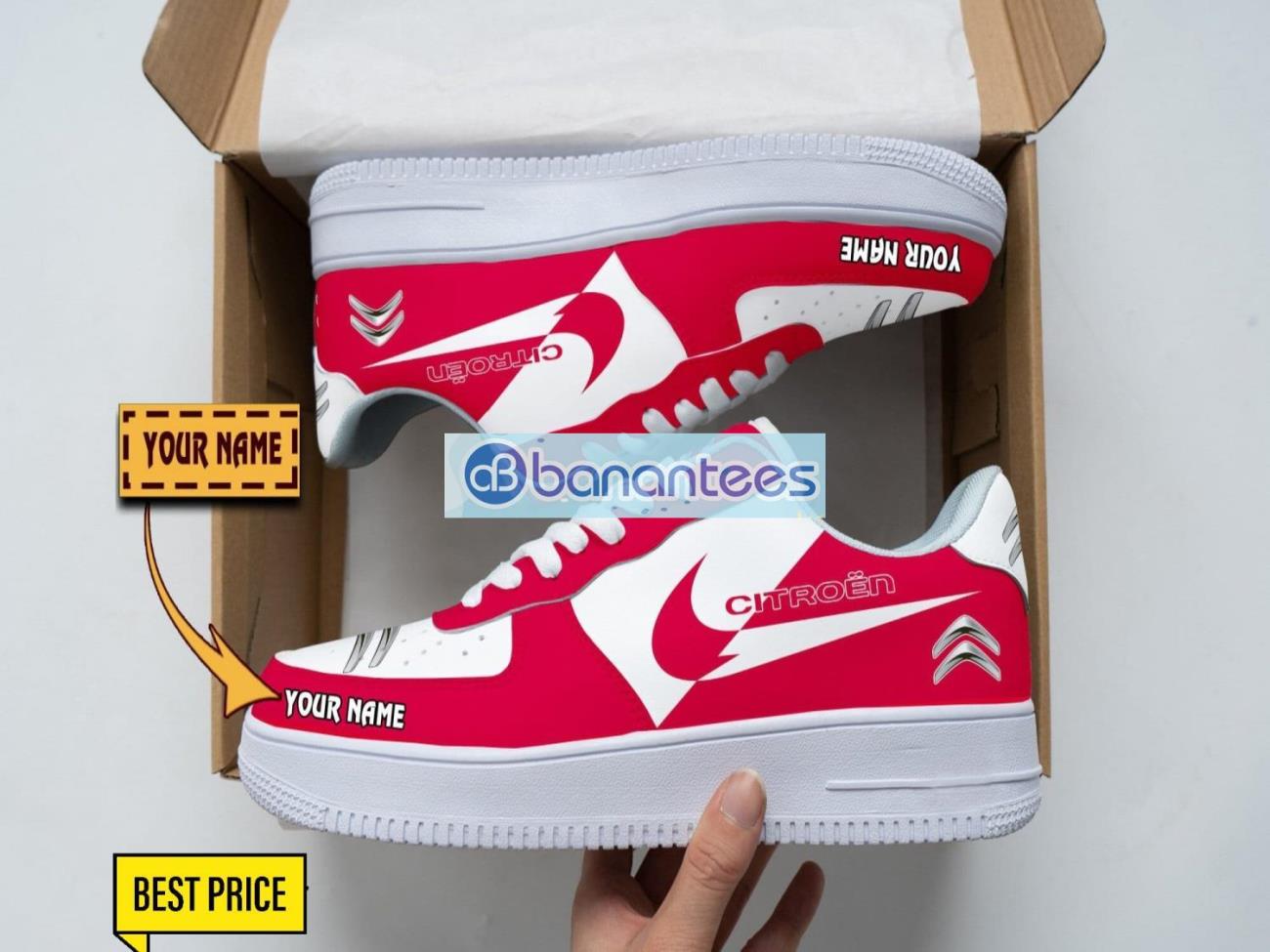 citroen air force shoes custom name gift for fans af1 sneakers image Citroen Air Force Shoes Custom Name Gift For Fans AF1 Sneakers Product Photo 1