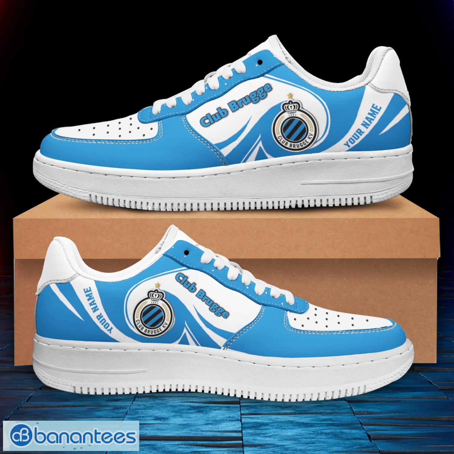 club brugge air force sneakers personalized name gift ideas for fans 1 image Club Brugge Air Force Sneakers Personalized Name Gift Ideas For Fans Product Photo 2