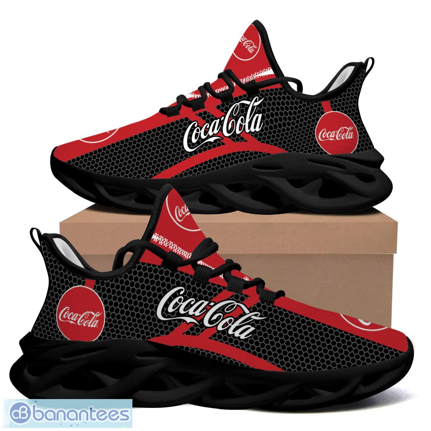coca cola logo sport sneakers signature max soul shoes image Coca Cola Logo Sport Sneakers Signature Max Soul Shoes Product Photo 1