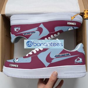 Colorado Avalanche Air Force Shoes Custom Name Gift For Fans AF1 Sneakers Product Photo 1