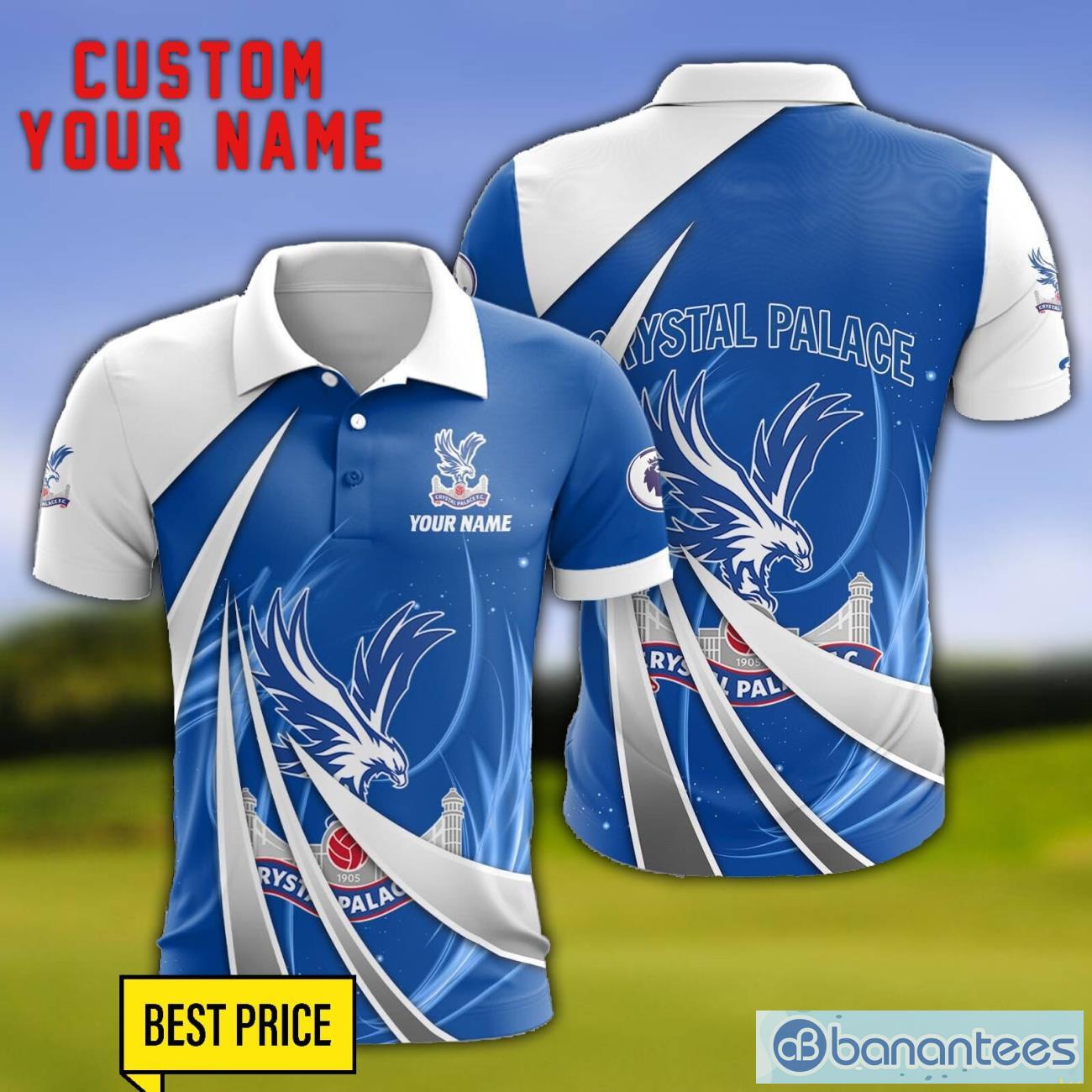 crystal palace fc personalized name 3d polo shirt gift for sport golf lover image Crystal Palace F.C Personalized Name 3D Polo Shirt Gift For Sport Golf Lover Product Photo 1