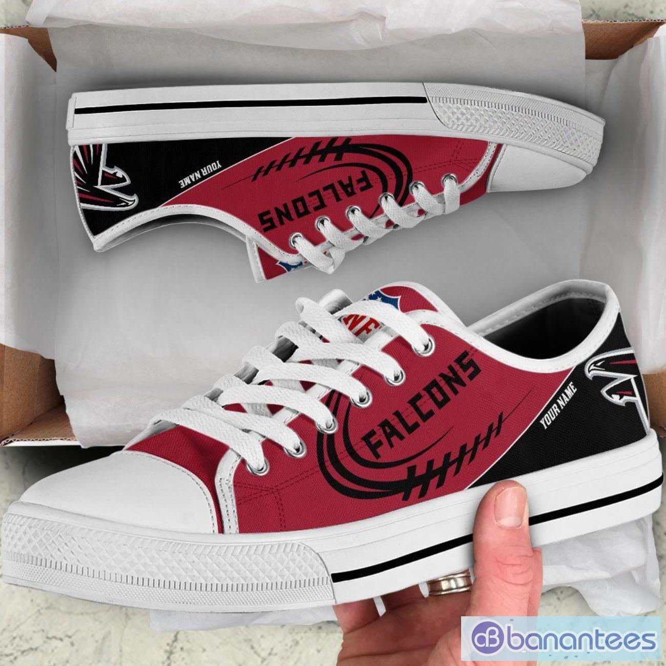 custom name atlanta falcons low top shoes for fans sport image Custom Name Atlanta Falcons Low Top Shoes For Fans Sport Product Photo 1