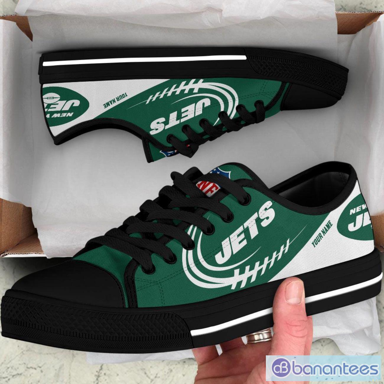 custom name new york jets low top shoes for fans sport 2 image Custom Name New York Jets Low Top Shoes For Fans Sport Product Photo 3