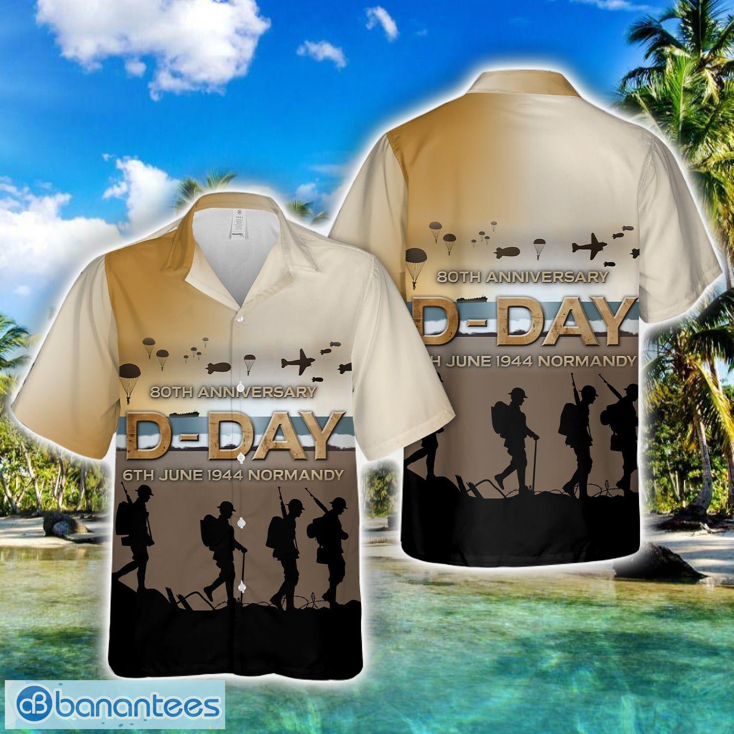 d day 80th anniversary 3d hawaiian shirt for men women image D-Day 80th Anniversary 3D Hawaiian Shirt For Men Women Product Photo 1
