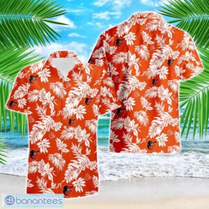 Baltimore Orioles Tropical Leaf 3D Printed Hawaiian Shirt Beach Team Gift Product Photo 1