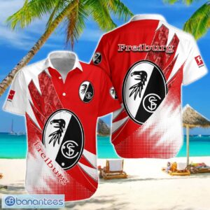 SC Freiburg Team Logo 3D Hawaiian Shirt For Fans Product Photo 1