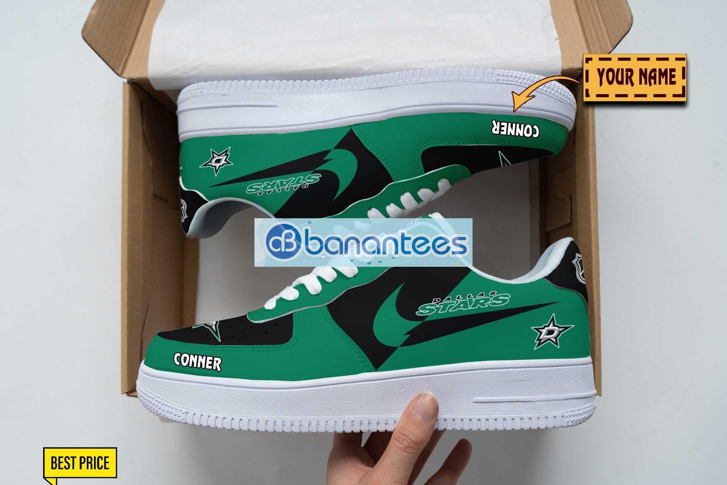 dallas stars air force shoes custom name gift for fans af1 sneakers image Dallas Stars Air Force Shoes Custom Name Gift For Fans AF1 Sneakers Product Photo 1