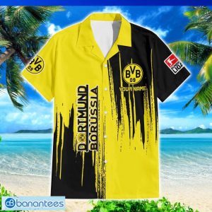 Borussia Dortmund Custom Name Hawaiian Shirt And Beach Shorts For Fans Summer Gift Product Photo 2
