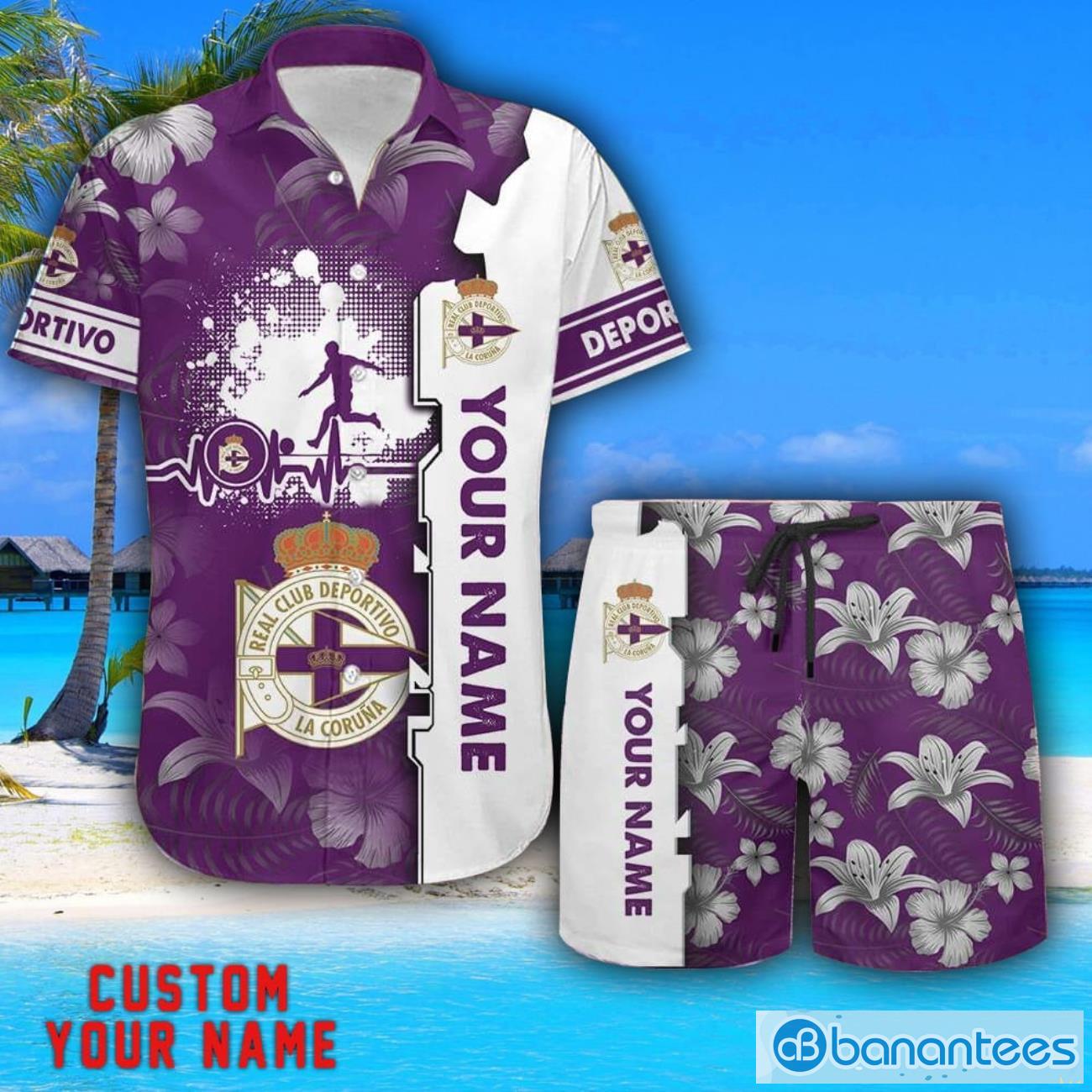 deportivo tropical combo hawaiian shirt and shorts personalized name for fans image Deportivo Tropical Combo Hawaiian Shirt And Shorts Personalized Name For Fans Product Photo 1