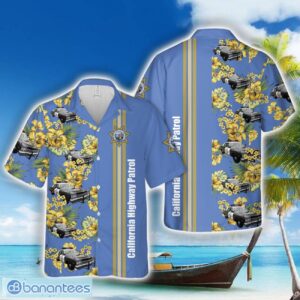Vintage Dodge Monaco California Highway Patrol Police Car Hawaiian Shirt Product Photo 1