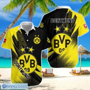 Borussia Dortmund Team Logo 3D Hawaiian Shirt For Fans Product Photo 1
