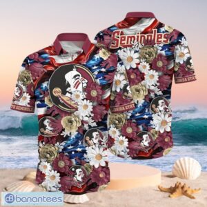 NCAA Florida State Seminoles Design Logo Gift For Fan Independence Day Hawaii Shirt Full Over Print Product Photo 1