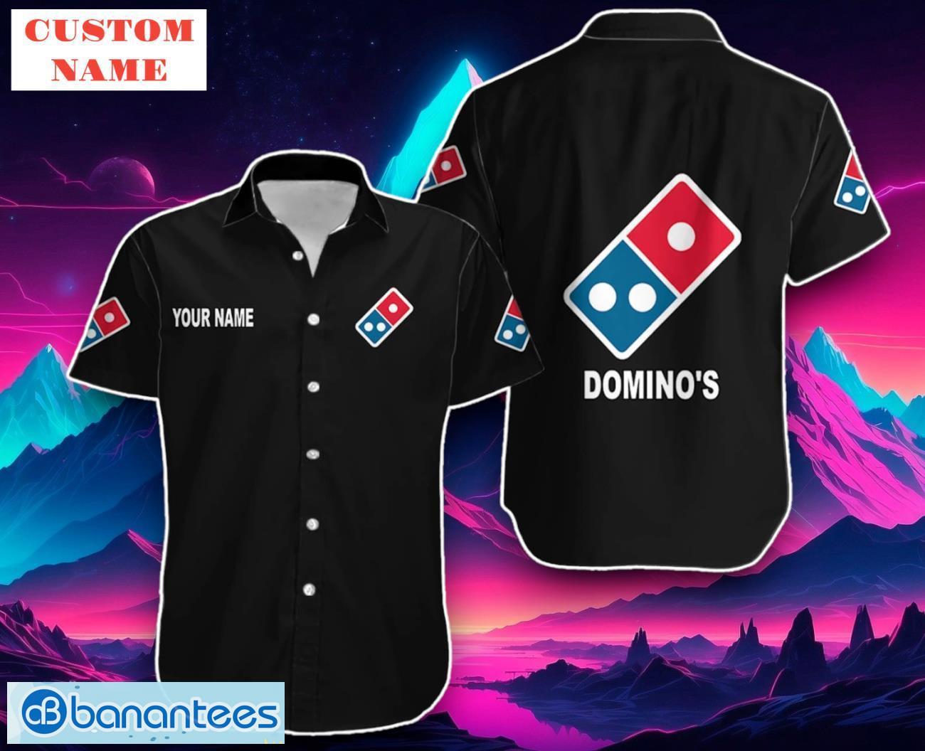 Domino's Pizza Hawaiian Shirt Custom Name Edition Love For Famous Brand Product Photo 1