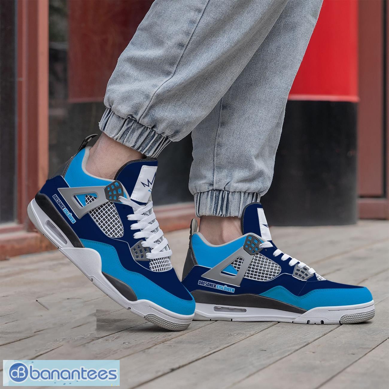 dresdner eislwen air jordan 4 shoes men and women sneakers gift 1 image Dresdner Eislöwen Air Jordan 4 Shoes Men And Women Sneakers Gift Product Photo 2