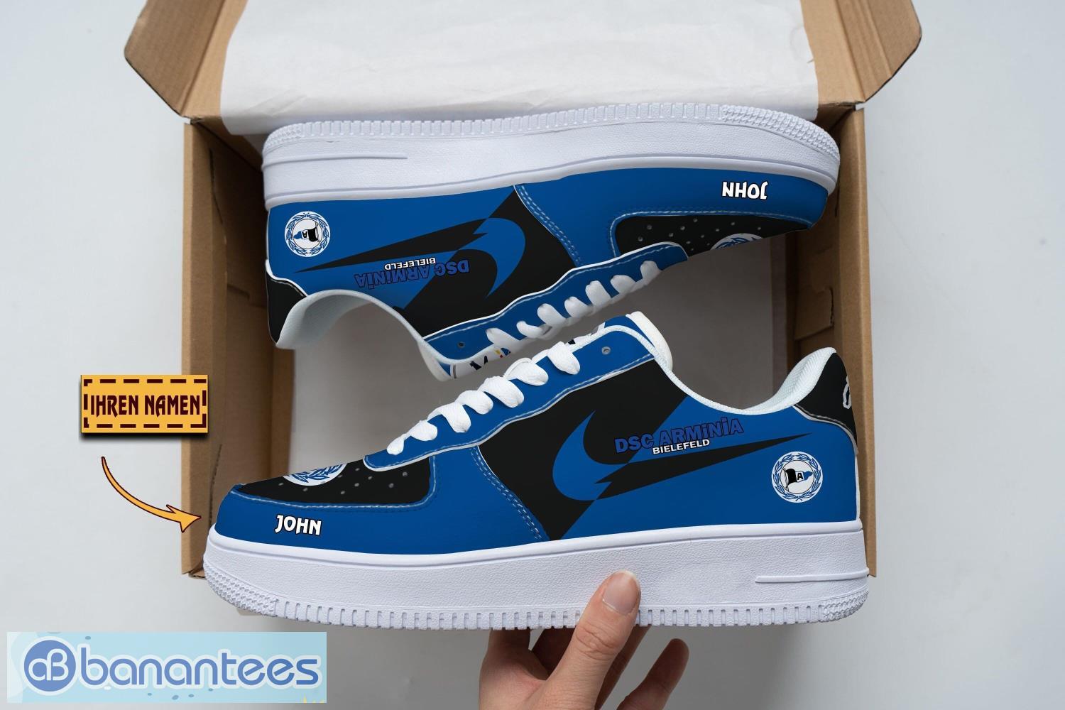 dsc arminia bielefeld air force shoes custom name gift for fans af1 sneakers image DSC Arminia Bielefeld Air Force Shoes Custom Name Gift For Fans AF1 Sneakers Product Photo 1