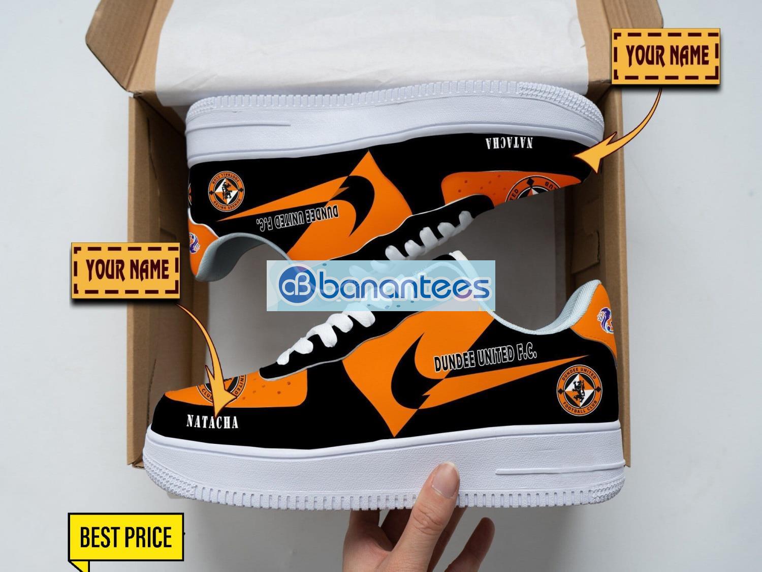 dundee united fc air force shoes custom name gift for fans af1 sneakers image Dundee United F.C. Air Force Shoes Custom Name Gift For Fans AF1 Sneakers Product Photo 1