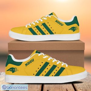 North Dakota State Bison Football Low Top Skate Shoes Stan Smith Shoes Green Striped Product Photo 1