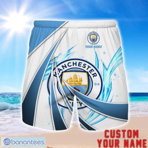 Manchester City F.C Personalized Name 3D Beach Short Summer Gift Ideas Product Photo 1