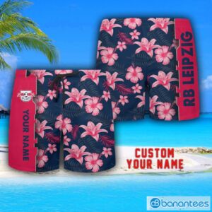 RB Leipzig Tropical Combo Hawaiian Shirt And Shorts Personalized Name For Fans Product Photo 3