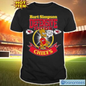 NFL Kansas City Chiefs Bart Simpson Defensive Dude T Shirt For Fans Product Photo 1