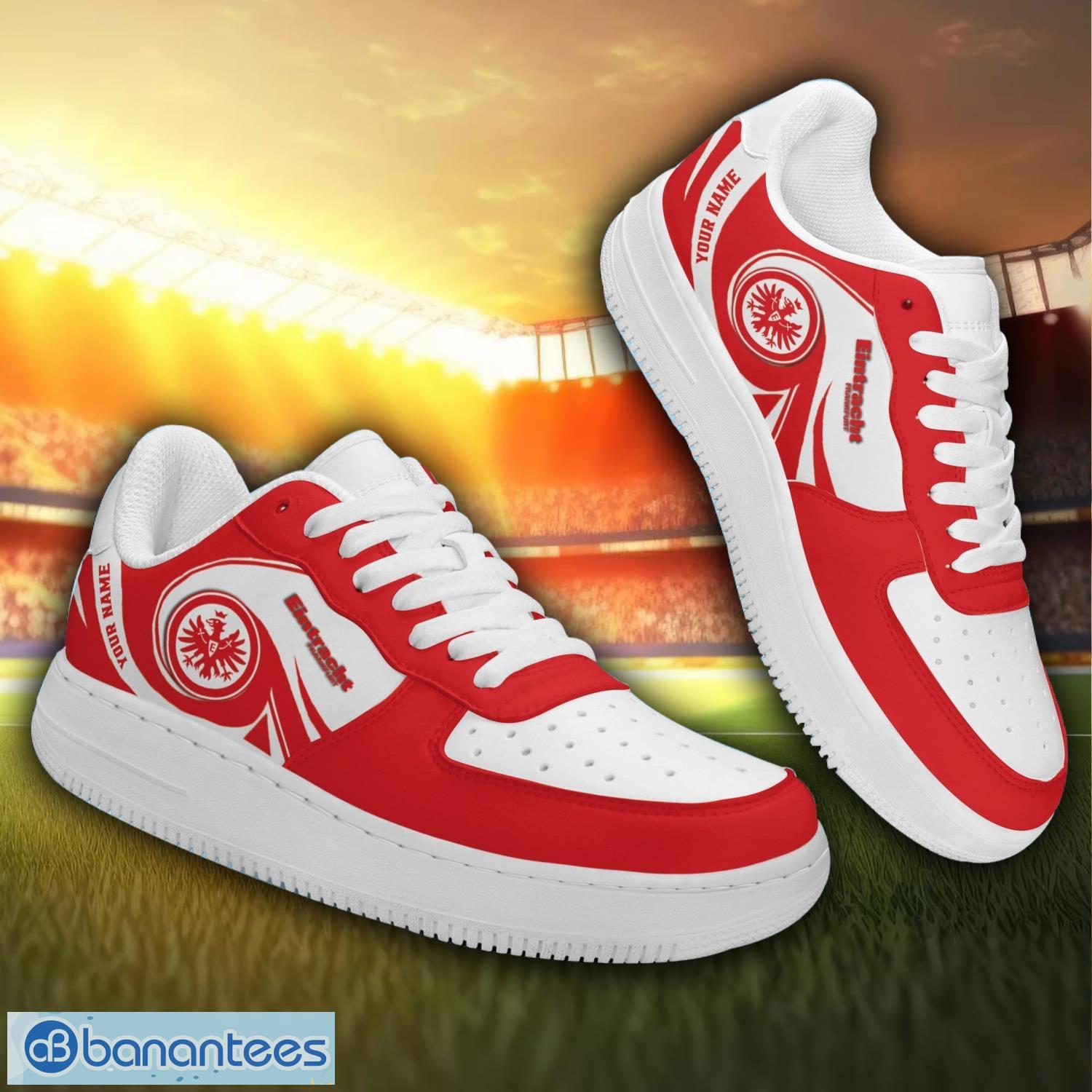 eintracht frankfurt personalized air force sneakers for fans men women shoes image Eintracht Frankfurt Personalized Air Force Sneakers For Fans men Women Shoes Product Photo 1