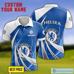 Chelsea F.C. Personalized Name 3D Polo Shirt Gift For Sport Golf Lover Product Photo 1