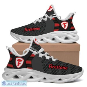 Firestone Logo Chunky Shoes White Black Max Soul Sneakers Product Photo 2