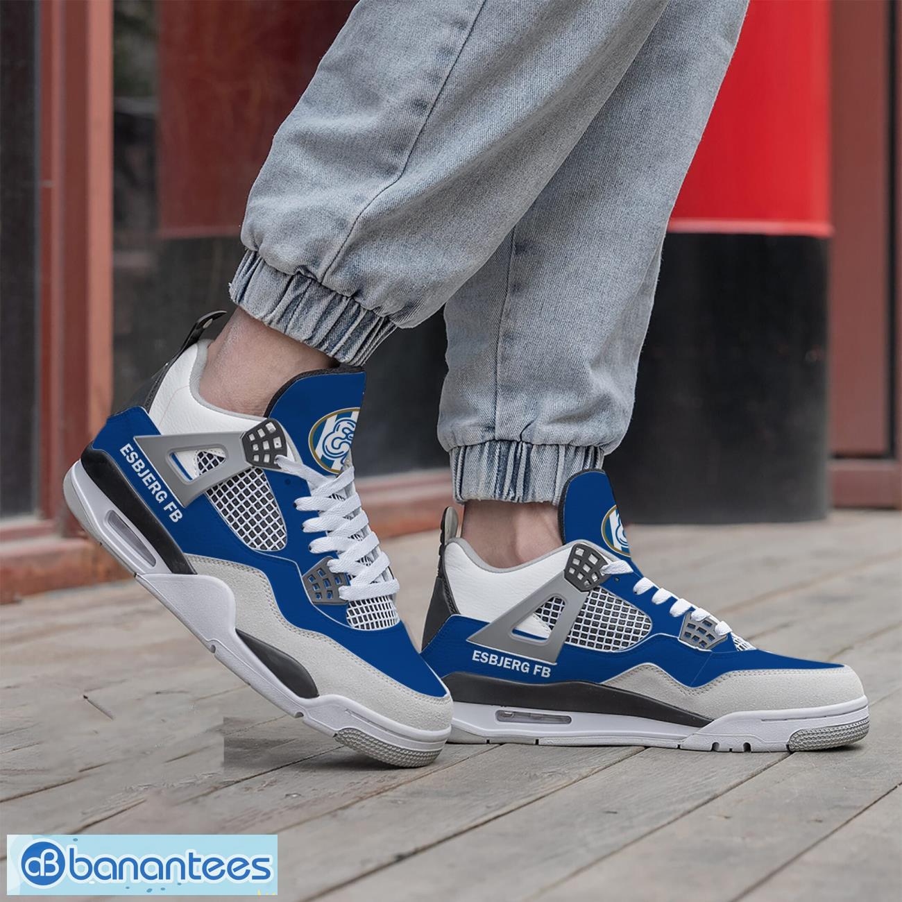 esbjerg fb air jordan 4 shoes men and women sneakers gift 1 image Esbjerg fB Air Jordan 4 Shoes Men And Women Sneakers Gift Product Photo 2