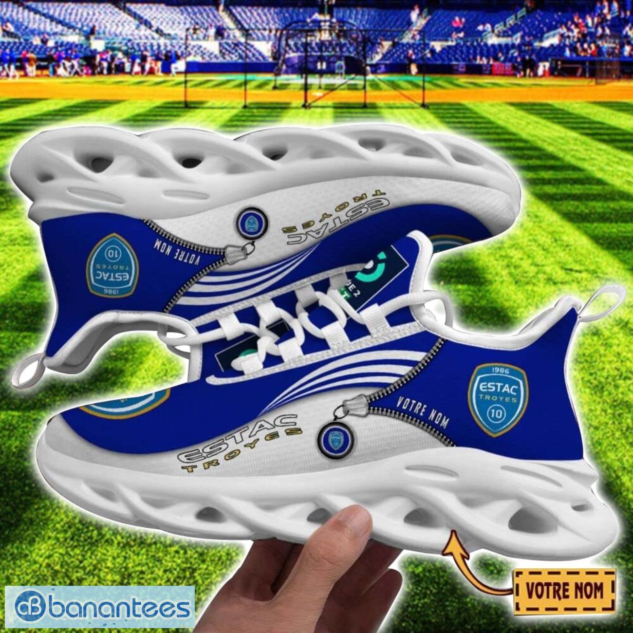 estac troyes max soul shoes personalized name sneakers for fans image ESTAC Troyes Max Soul Shoes Personalized Name Sneakers For Fans Product Photo 1