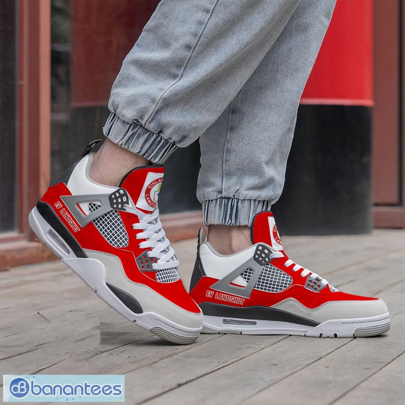 ev landshut air jordan 4 shoes men and women sneakers gift 1 image EV Landshut Air Jordan 4 Shoes Men And Women Sneakers Gift Product Photo 2