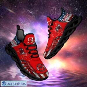 NFL Tampa Bay Buccaneers Design Logo & America Flag Gift For Fans Max Shoes Product Photo 1