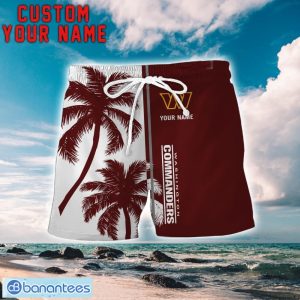 Washington Commanders Coconut Pattern Hawaiian Shirt And Shorts Personalized Name Unique Gift For Summer Product Photo 2