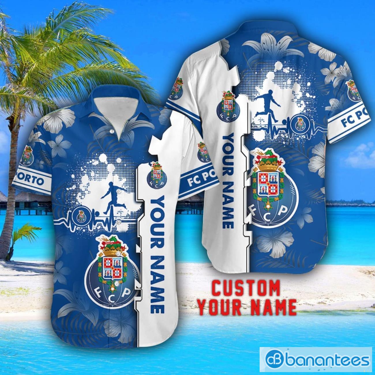 fc porto tropical combo hawaiian shirt and shorts personalized name for fans 1 image FC Porto Tropical Combo Hawaiian Shirt And Shorts Personalized Name For Fans Product Photo 2
